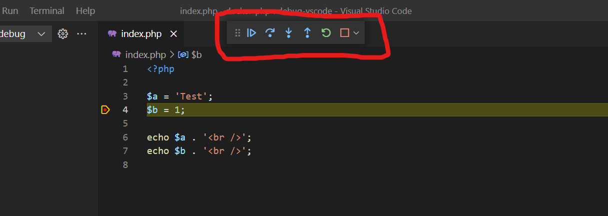 VSCODE step debugging